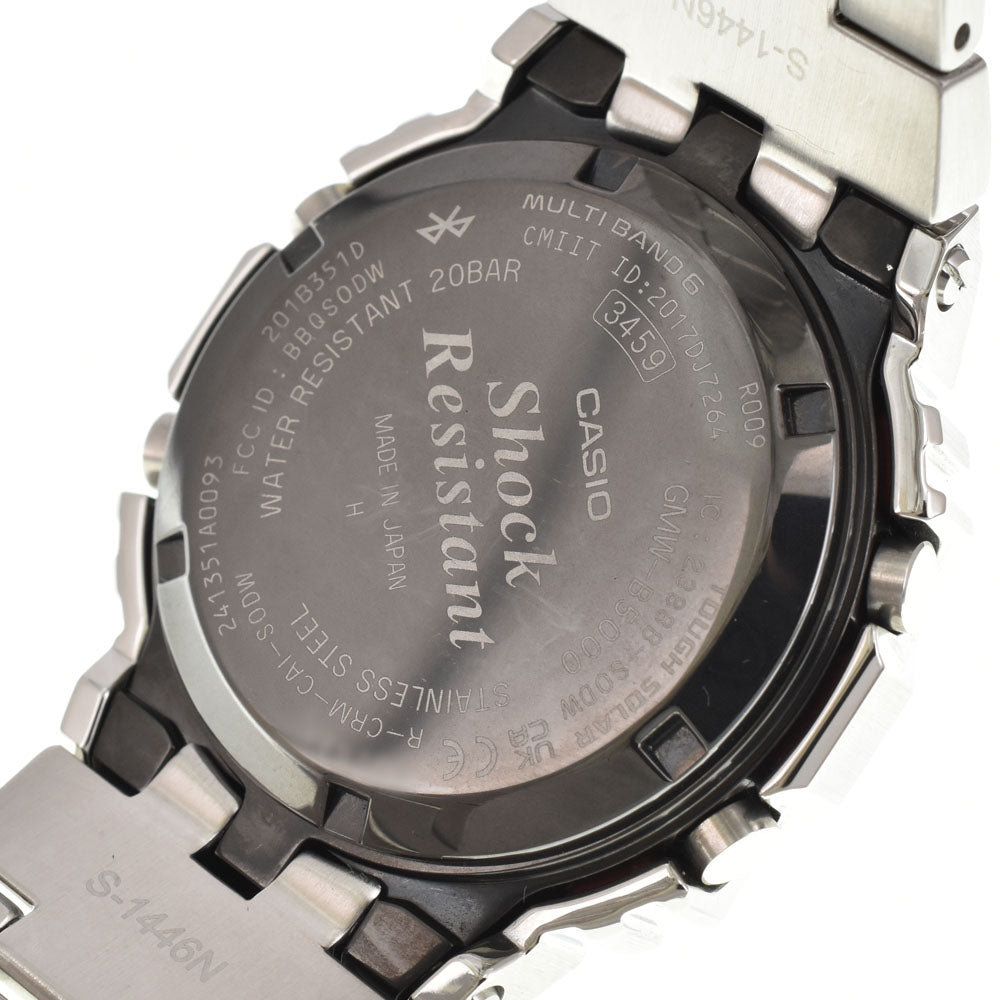 with paper CASIO G-SHOCK GMW-B5000MB-1JF Full metal black Dial Radio Sync Solar Men's
 Watch H#144869