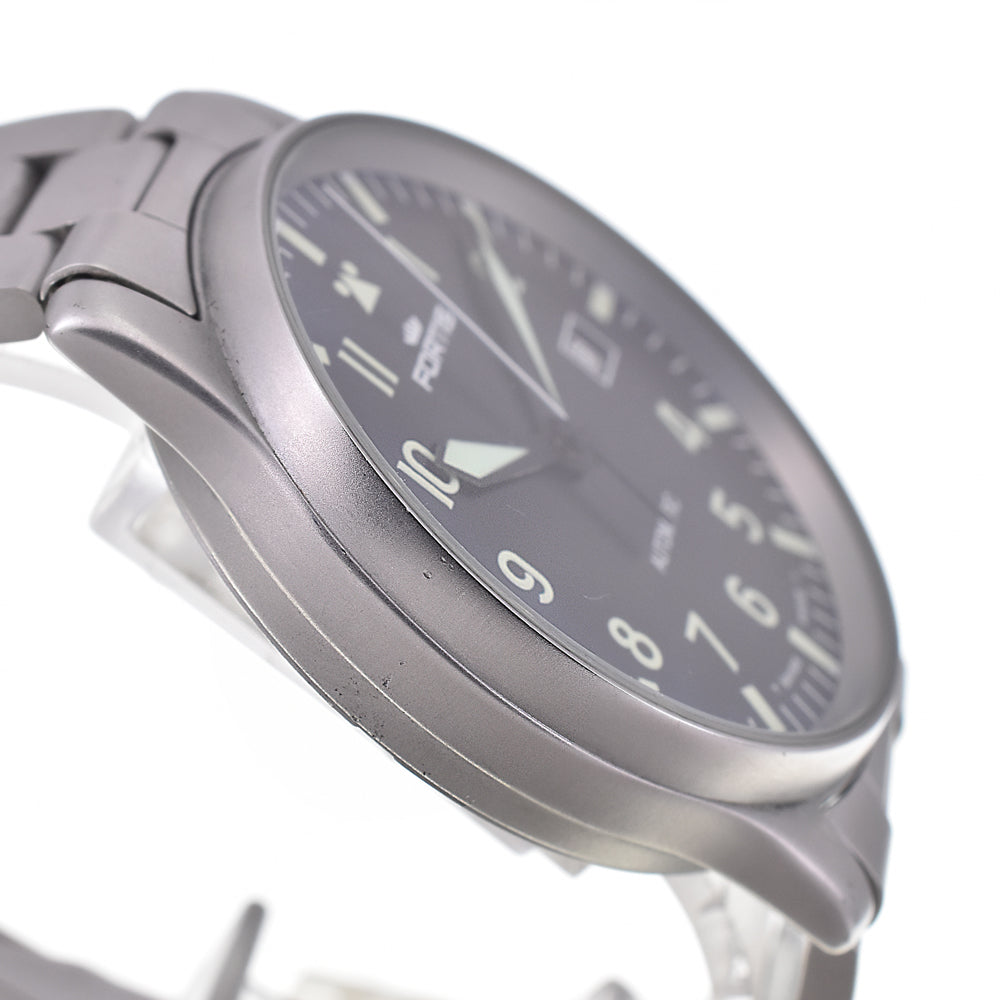 FORTIS Freeger 595-10-46 Pilot watch black Dial Automatic Men's
 Watch I#144871