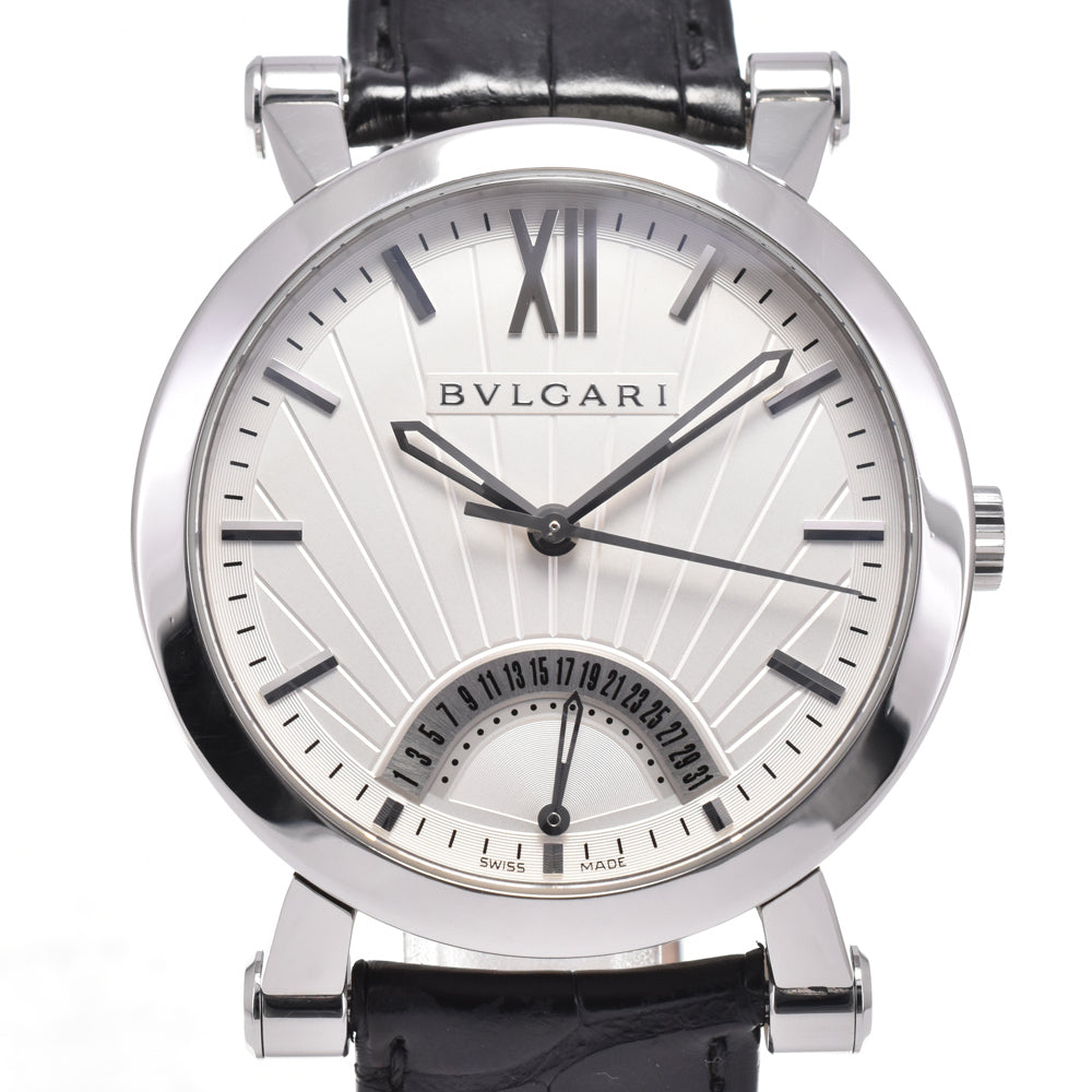 BVLGARI Sotilio Retrograde SB42SDR Silver Dial Automatic Men's
 Watch H#144872