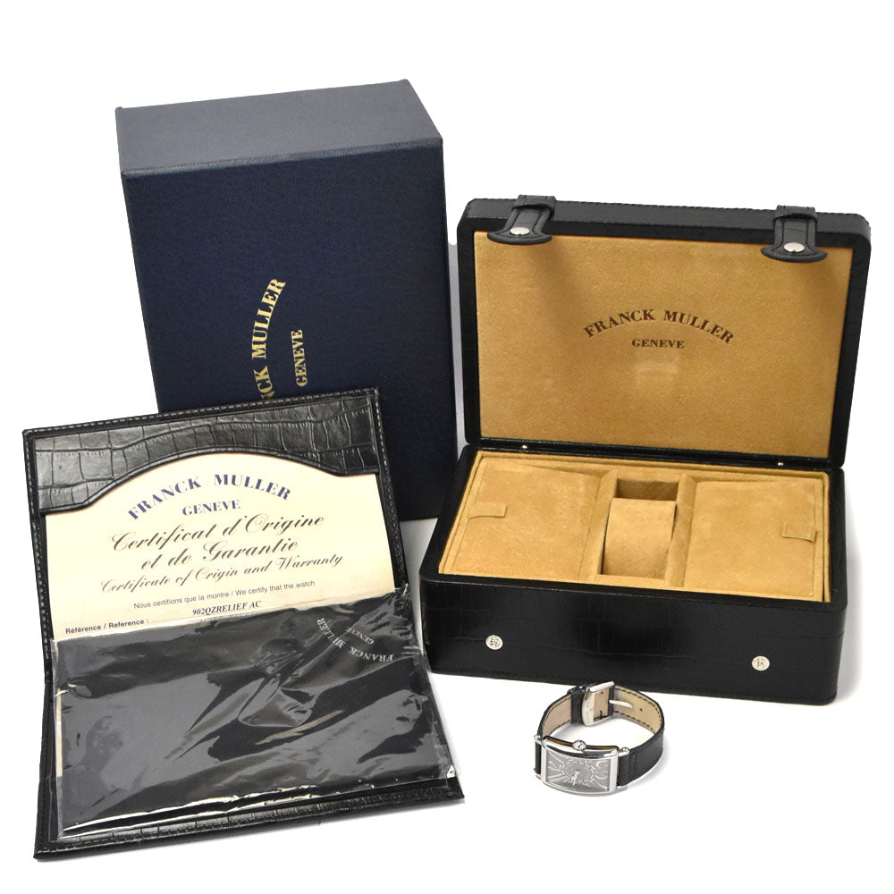 with paper FRANCK MULLER Long Island 902QZ REL gray Dial Quartz Ladies
 Watch H#144874