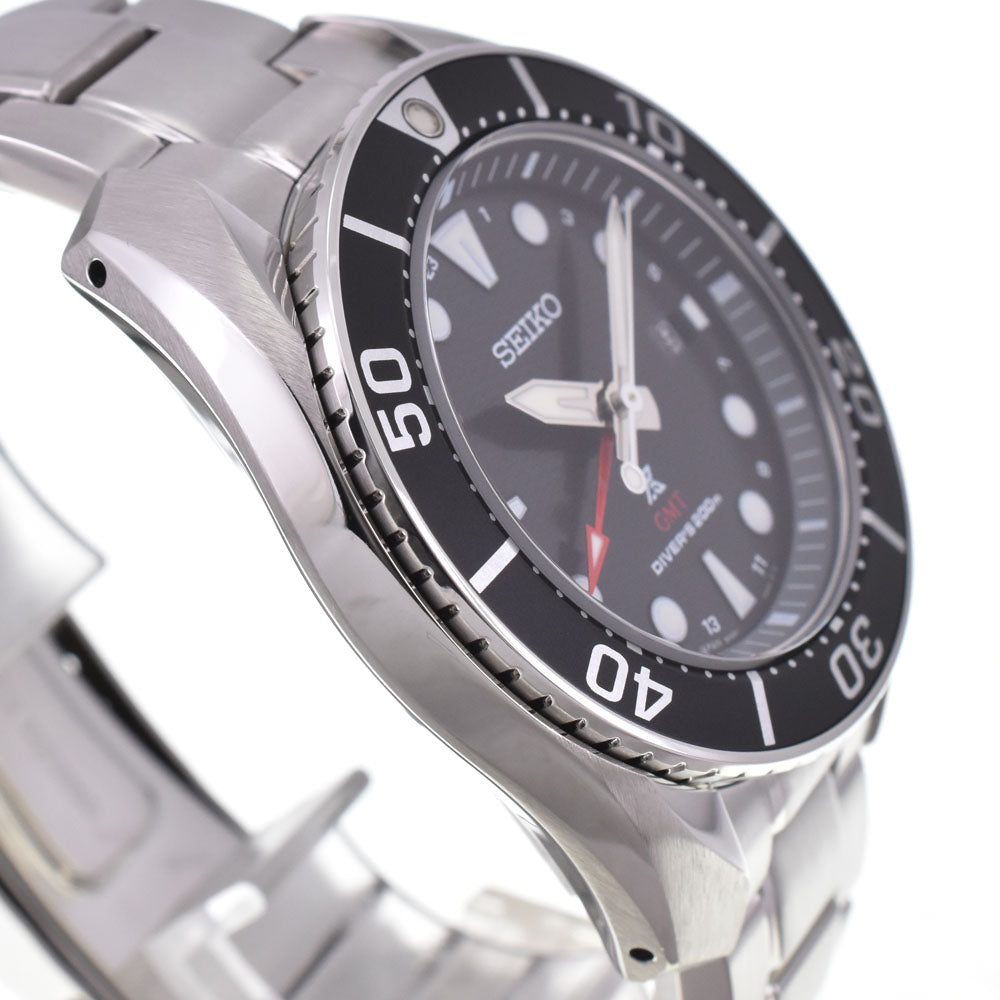 SEIKO Prospex Divers 5K65-0AA0 GMT date black Dial Solar Men's
 Watch J#144875