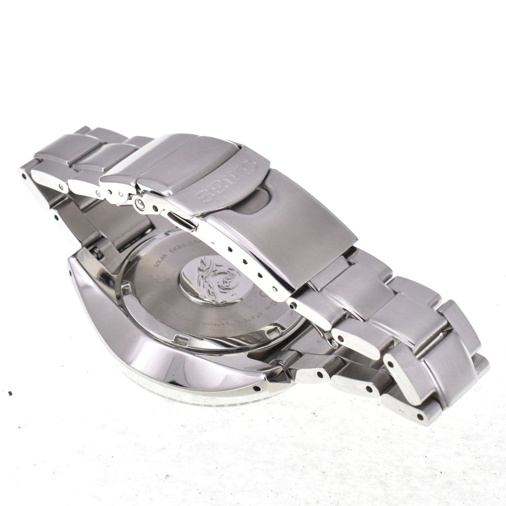 SEIKO Prospex Divers 5K65-0AA0 GMT date black Dial Solar Men's
 Watch J#144875