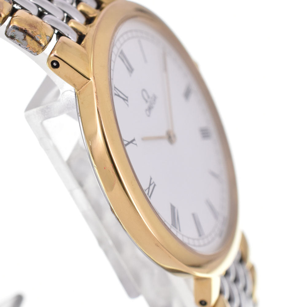 OMEGA De Ville Round Roman numerals white Dial Quartz Men's
 Watch H#144877