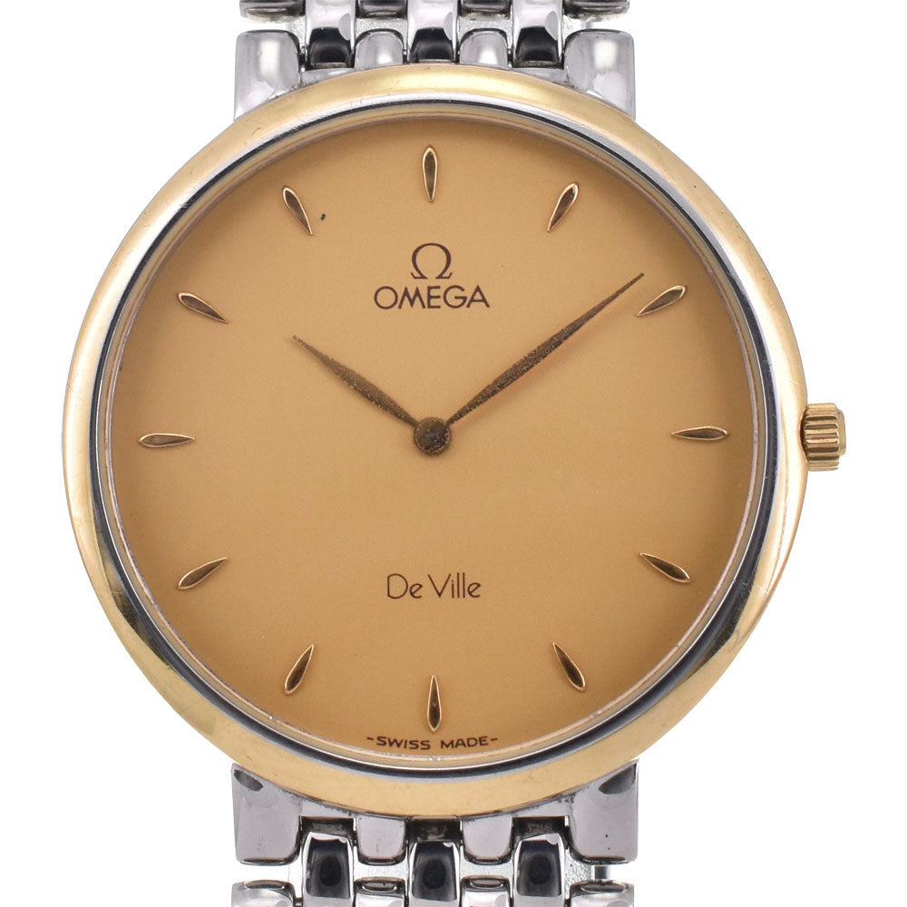 OMEGA De Ville Stainless Steel/Gold Plated gold Dial Quartz Men's
 Watch J#144878