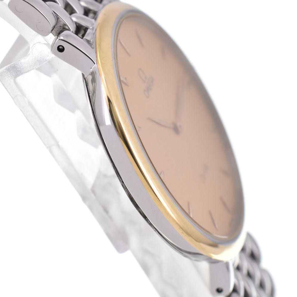 OMEGA De Ville Stainless Steel/Gold Plated gold Dial Quartz Men's
 Watch J#144878