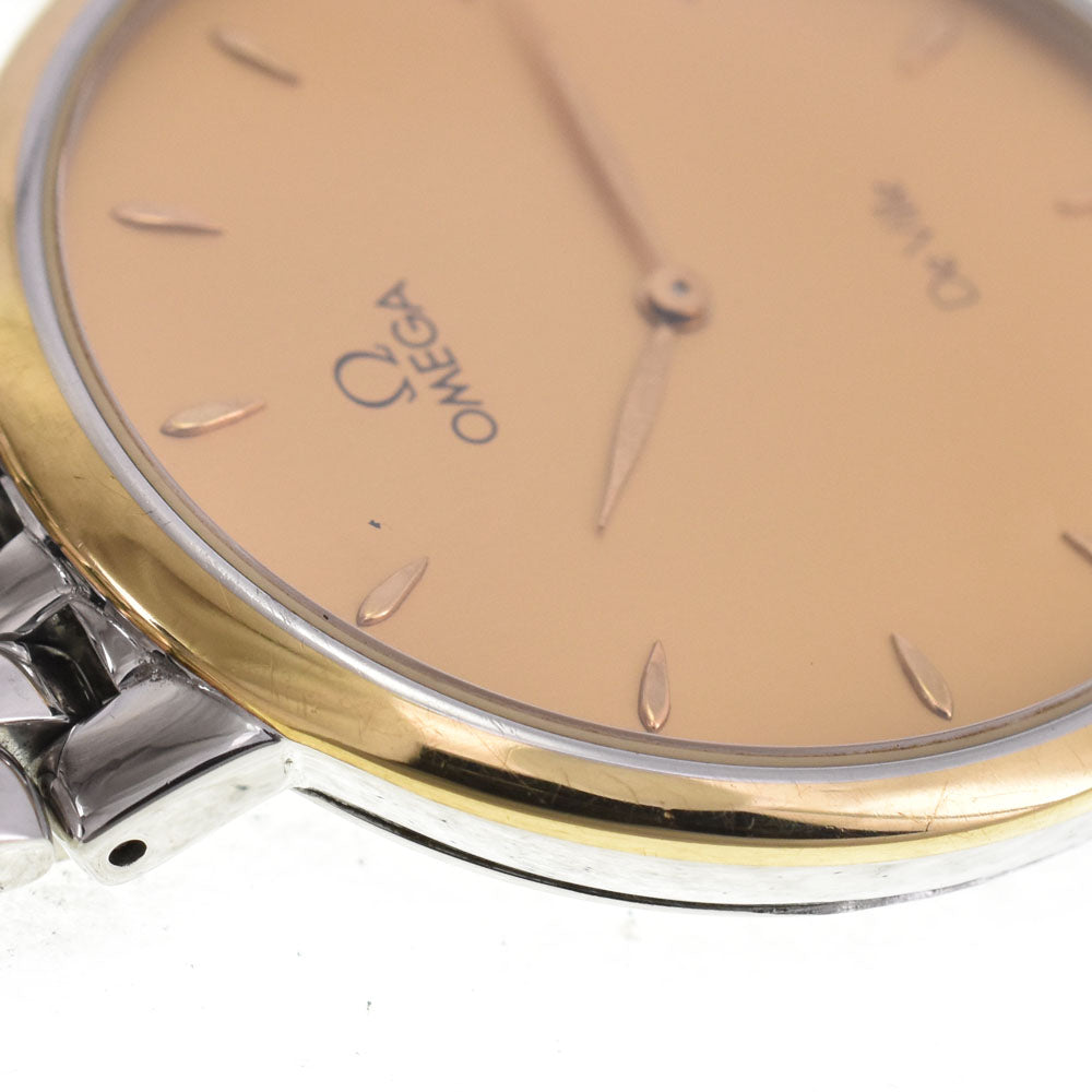 OMEGA De Ville Stainless Steel/Gold Plated gold Dial Quartz Men's
 Watch J#144878