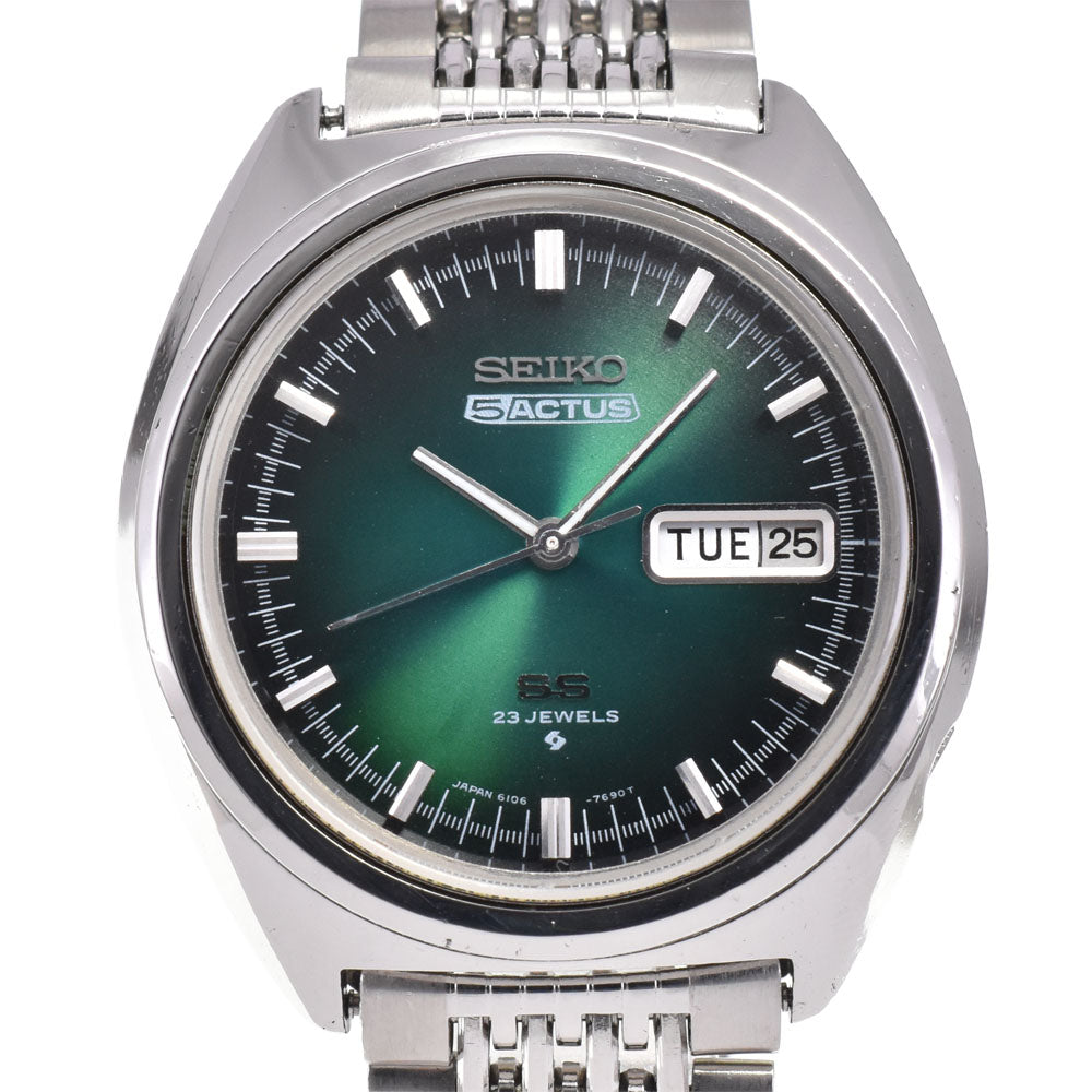 SEIKO 5 Actus 6106-7520 Day date green Dial Automatic Men's
 Watch H#144879