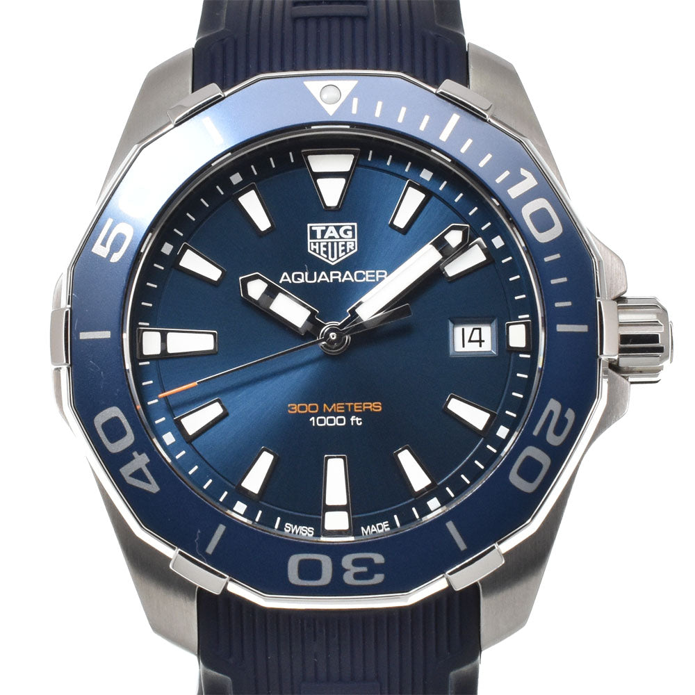 TAG HEUER Aqua racer WAY111C Date 300m blue Dial Quartz Men's
 Watch H#144882