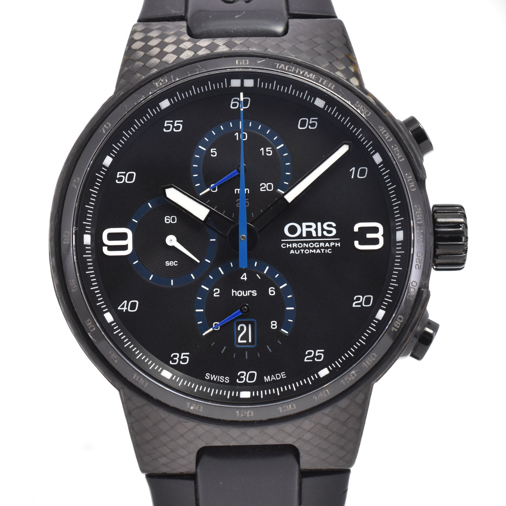 with paper ORIS Williams 01 674 7725 8764-07 4 24 black Dial