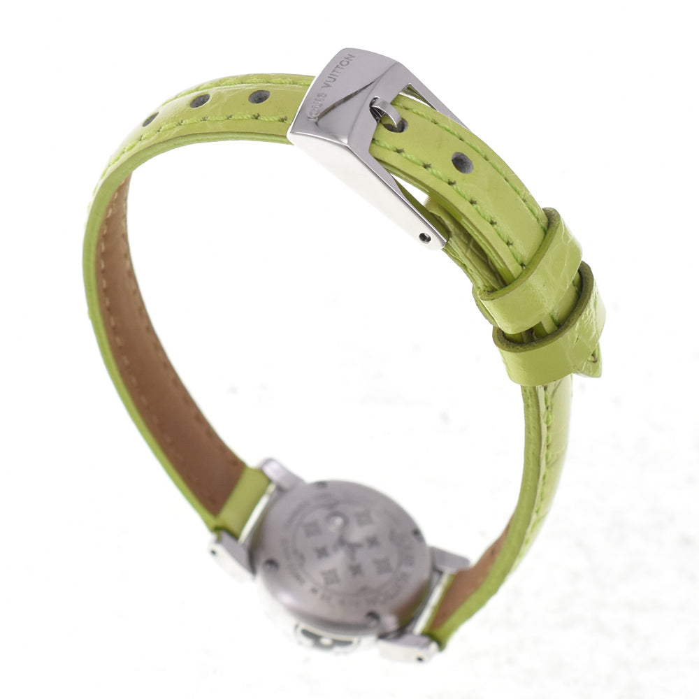 LOUIS VUITTON Tambour bijou Q151K diamond gray Dial Quartz Ladies
 Watch I#144888