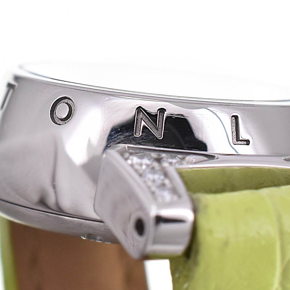 LOUIS VUITTON Tambour bijou Q151K diamond gray Dial Quartz Ladies
 Watch I#144888