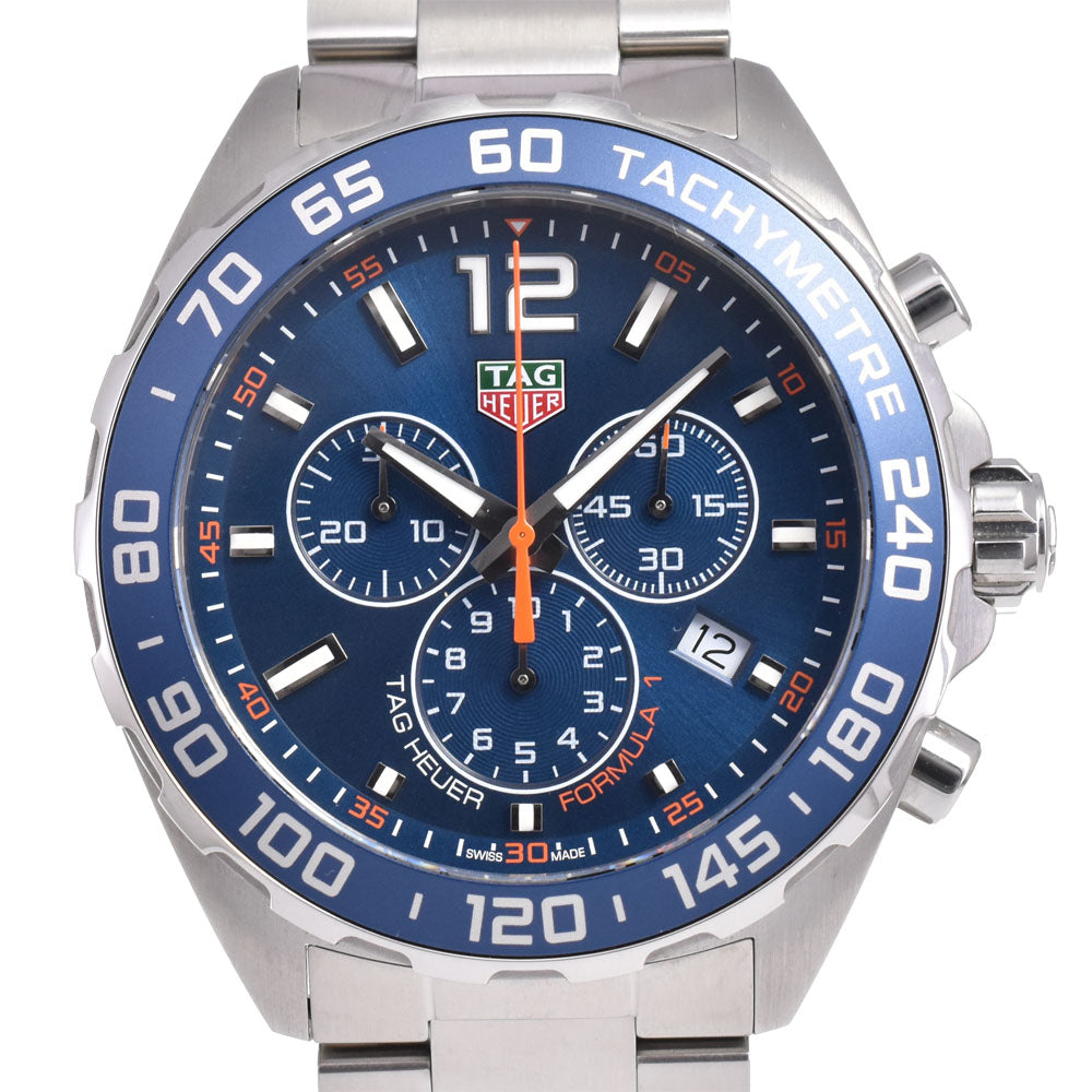 with paper TAG HEUER Formula 1 CAZ1014.BAO842 Chronograph blue Dial Quartz Men's
 Watch H#144889