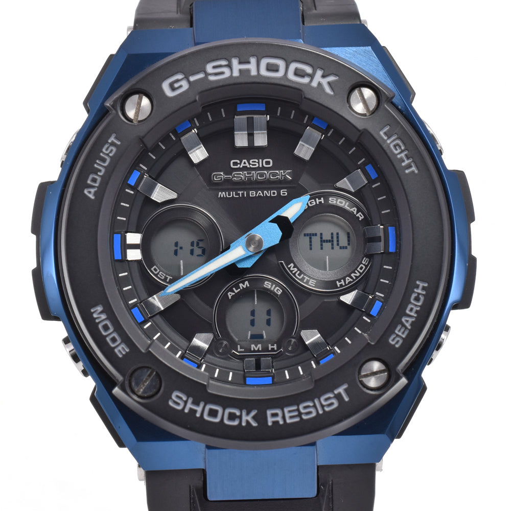 with paper CASIO G-SHOCK G-STEEL GST-W300G-1A2JF black Dial Radio Sync Solar Men's
 Watch I#144890