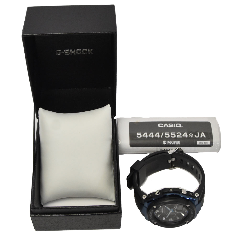 with paper CASIO G-SHOCK G-STEEL GST-W300G-1A2JF black Dial Radio Sync Solar Men's
 Watch I#144890