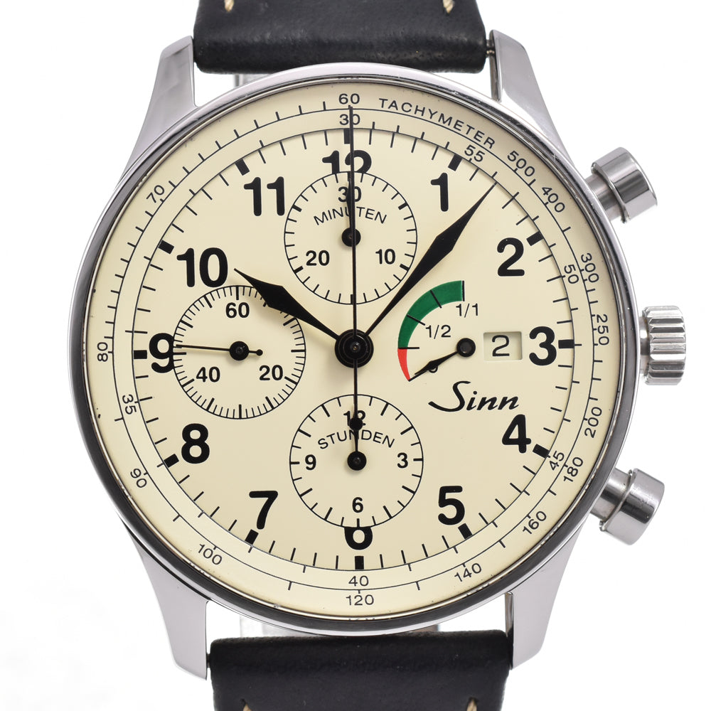 Sinn Model 956 Chronograph power reserve Ivory Dial Automatic Men's
 Watch H#144892