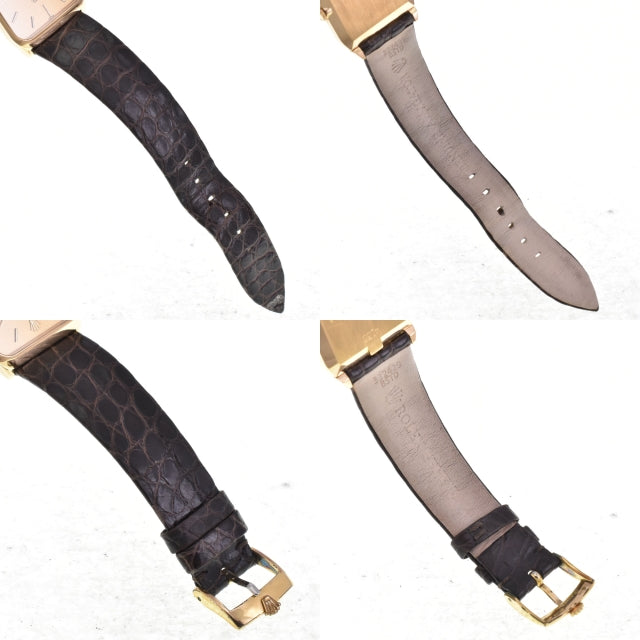 with paper ROLEX Cherini 4135/8 vintage K18YG Cal.1601 gold Dial Hand Winding Men's
 Watch I#144899