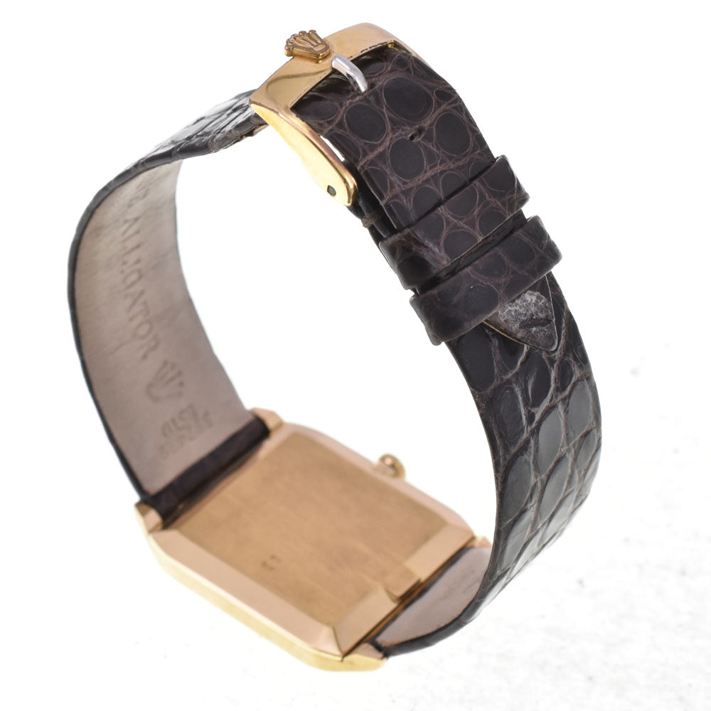 with paper ROLEX Cherini 4135/8 vintage K18YG Cal.1601 gold Dial Hand Winding Men's
 Watch I#144899