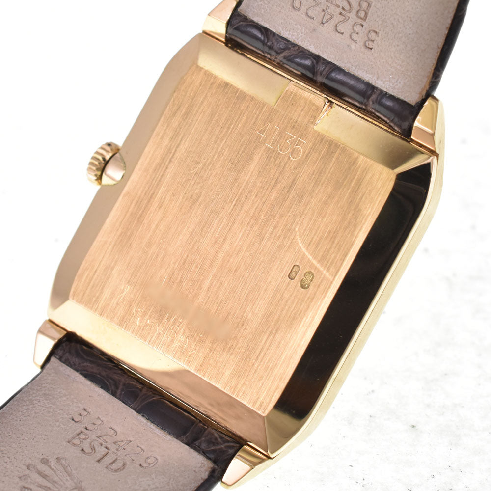 with paper ROLEX Cherini 4135/8 vintage K18YG Cal.1601 gold Dial Hand Winding Men's
 Watch I#144899