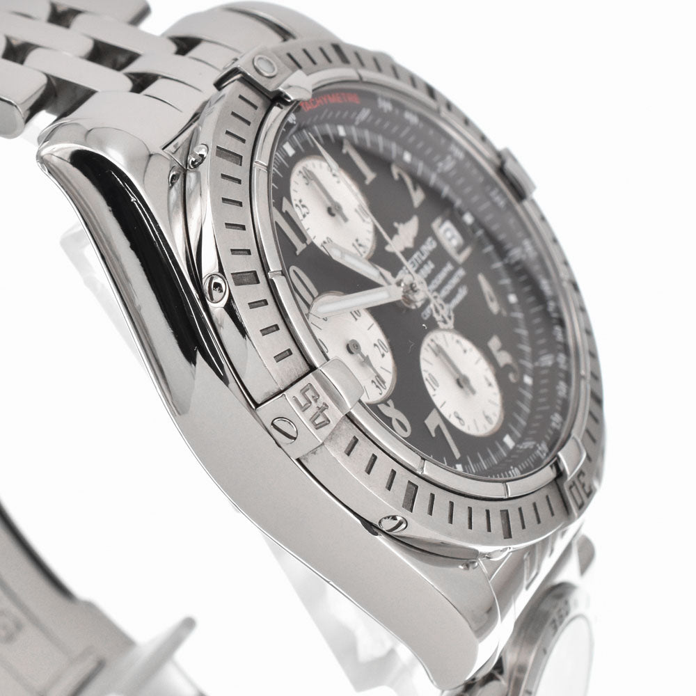 BREITLING Chronomat Evolution A13356 Chronograph UTC black Dial Automatic Men's
 Watch H#144900