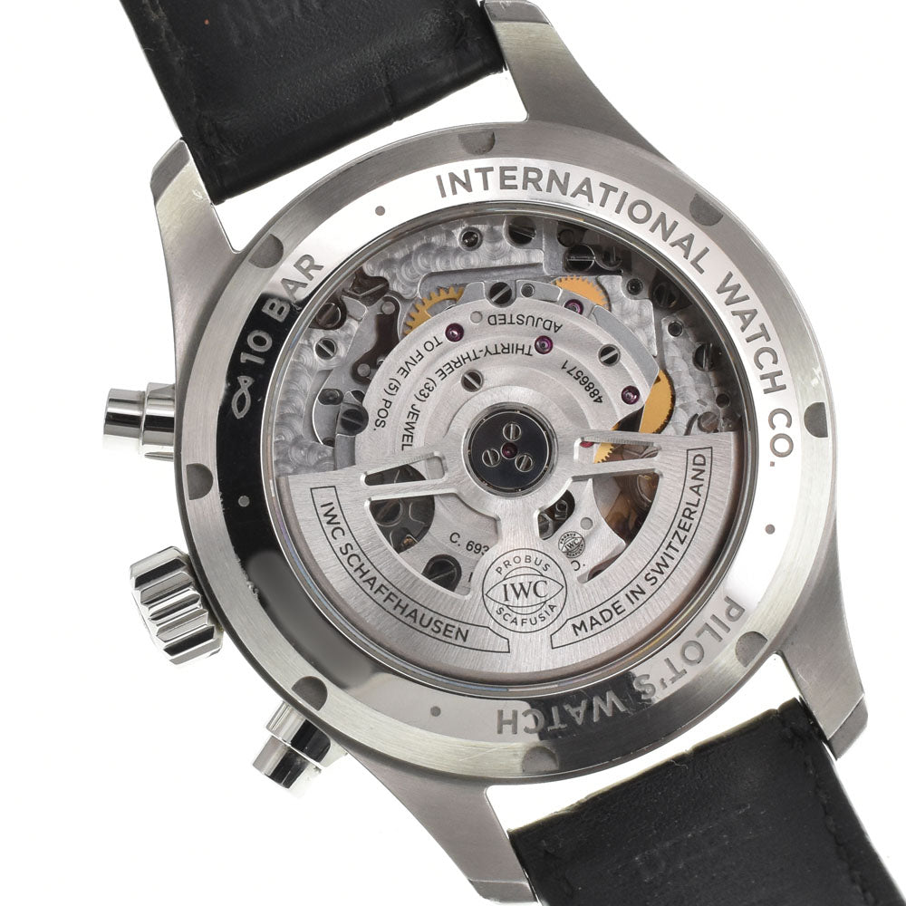 with paper IWC SCHAFFHAUSEN Pilot's Watch Chronograph 41 IW388101 Day Date Small Second blue Dial Automatic Men's
 Watch H#144909