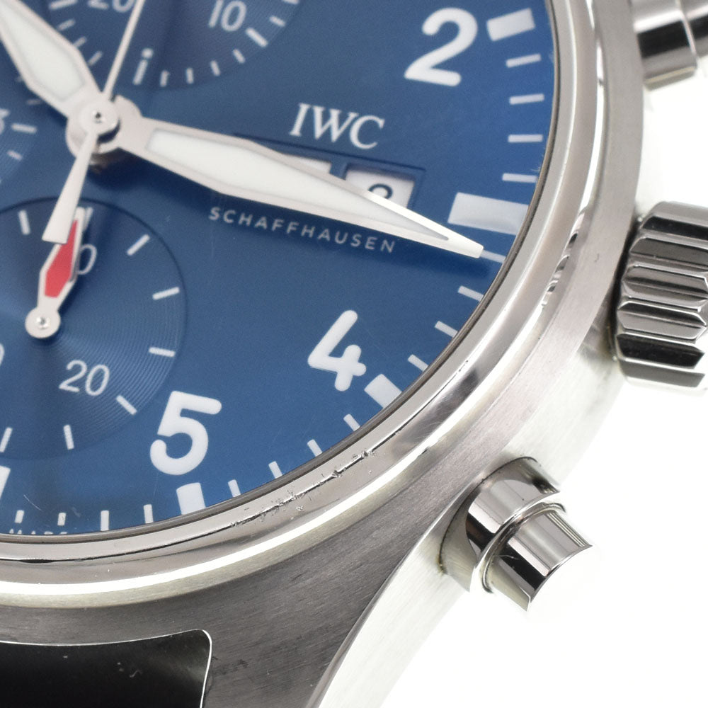 with paper IWC SCHAFFHAUSEN Pilot's Watch Chronograph 41 IW388101 Day Date Small Second blue Dial Automatic Men's
 Watch H#144909