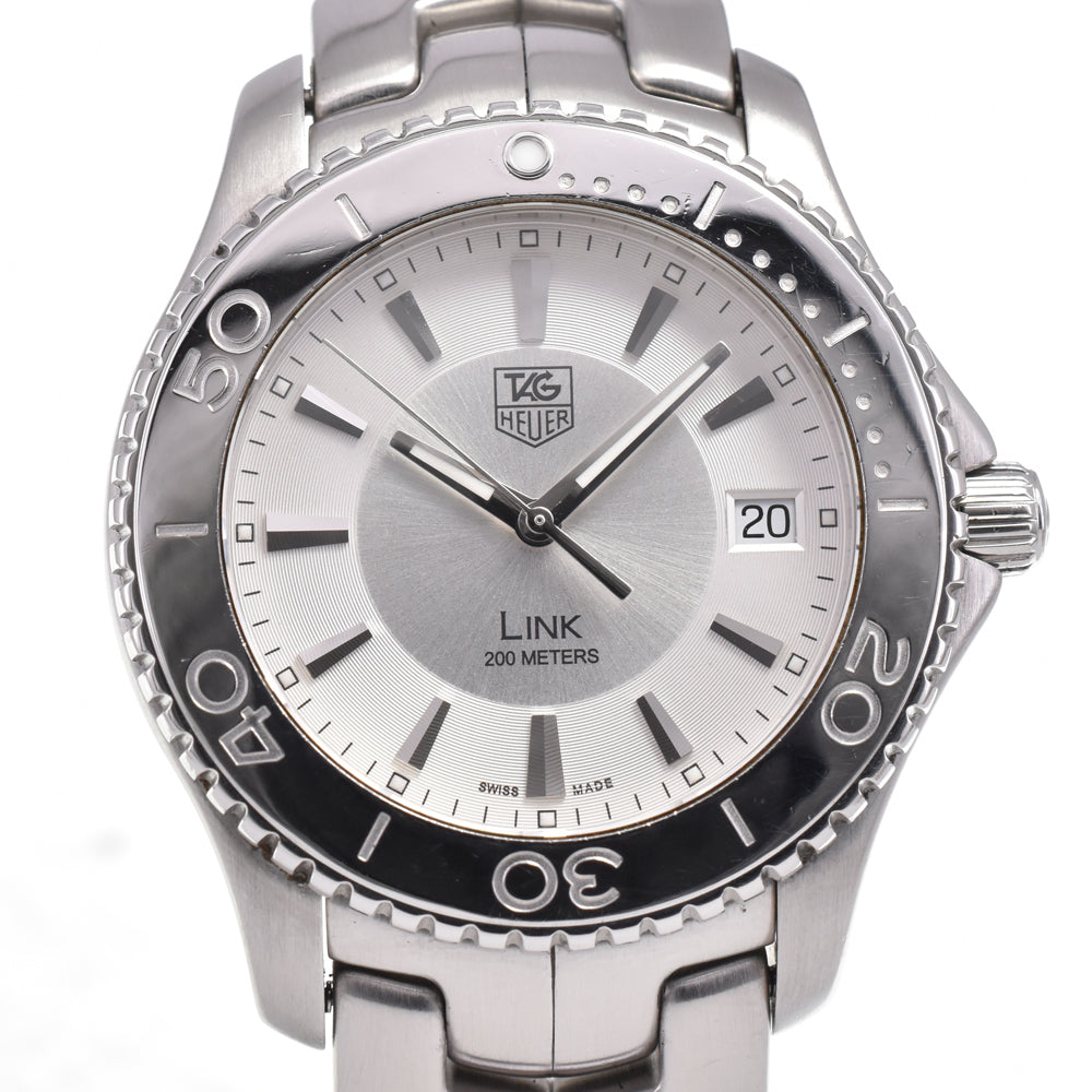 TAG HEUER Link WJ1111-0 Date Silver Dial Quartz Men's
 Watch I#144914