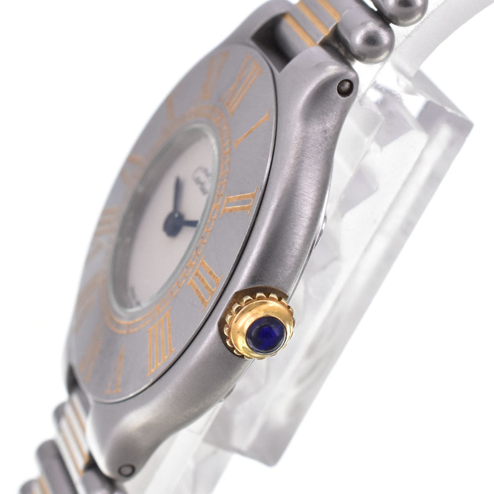 CARTIER Must21 SM 9011 Silver Dial Quartz Ladies
 Watch J#144915