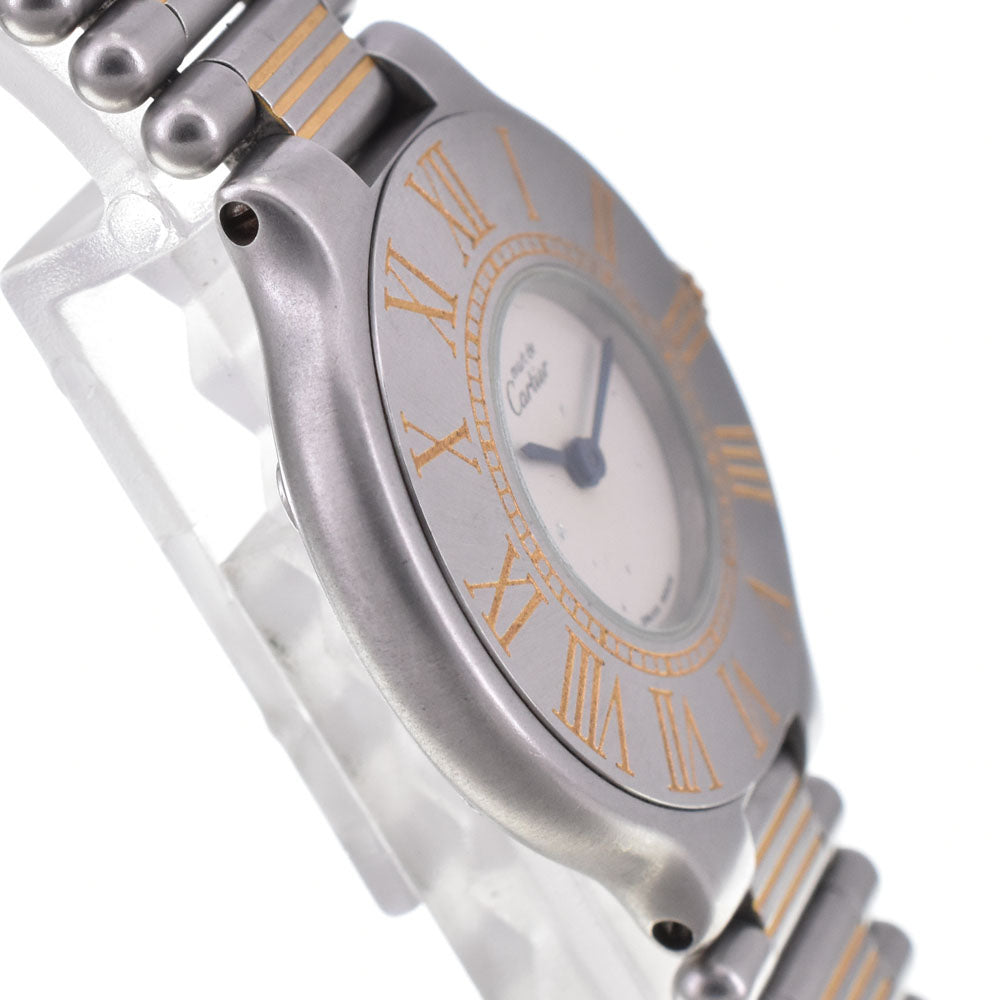 CARTIER Must21 SM 9011 Silver Dial Quartz Ladies
 Watch J#144915