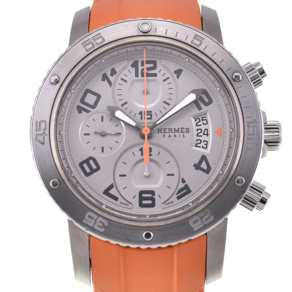 HERMES Clipper diver CP2.941 Titanium/Stainless Steel Chronograph Date Silver Dial Automatic Men's
 Watch H#144917