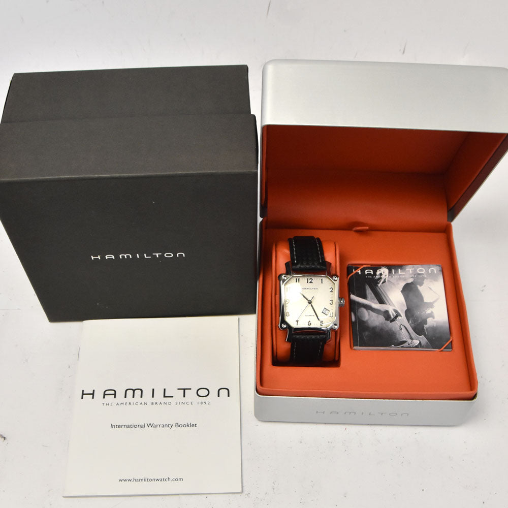 with paper HAMILTON Lloyd 000221 Date white Dial Automatic Men's
 Watch H#144919