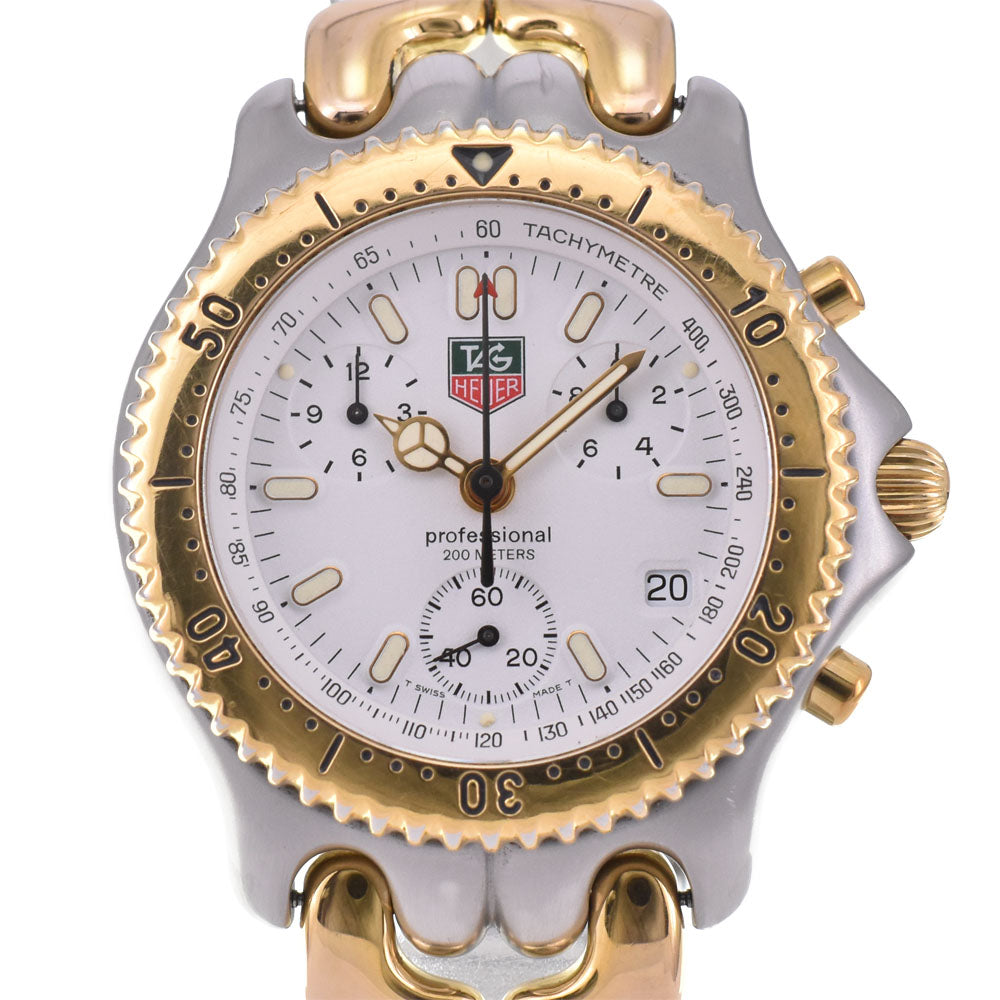 TAG HEUER S/el S35.006 Chronograph Date Silver Dial Quartz Men's
 Watch I#144922