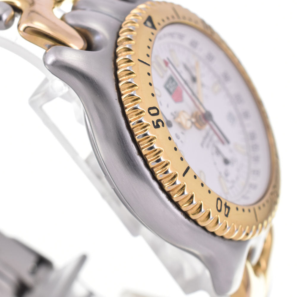 TAG HEUER S/el S35.006 Chronograph Date Silver Dial Quartz Men's
 Watch I#144922