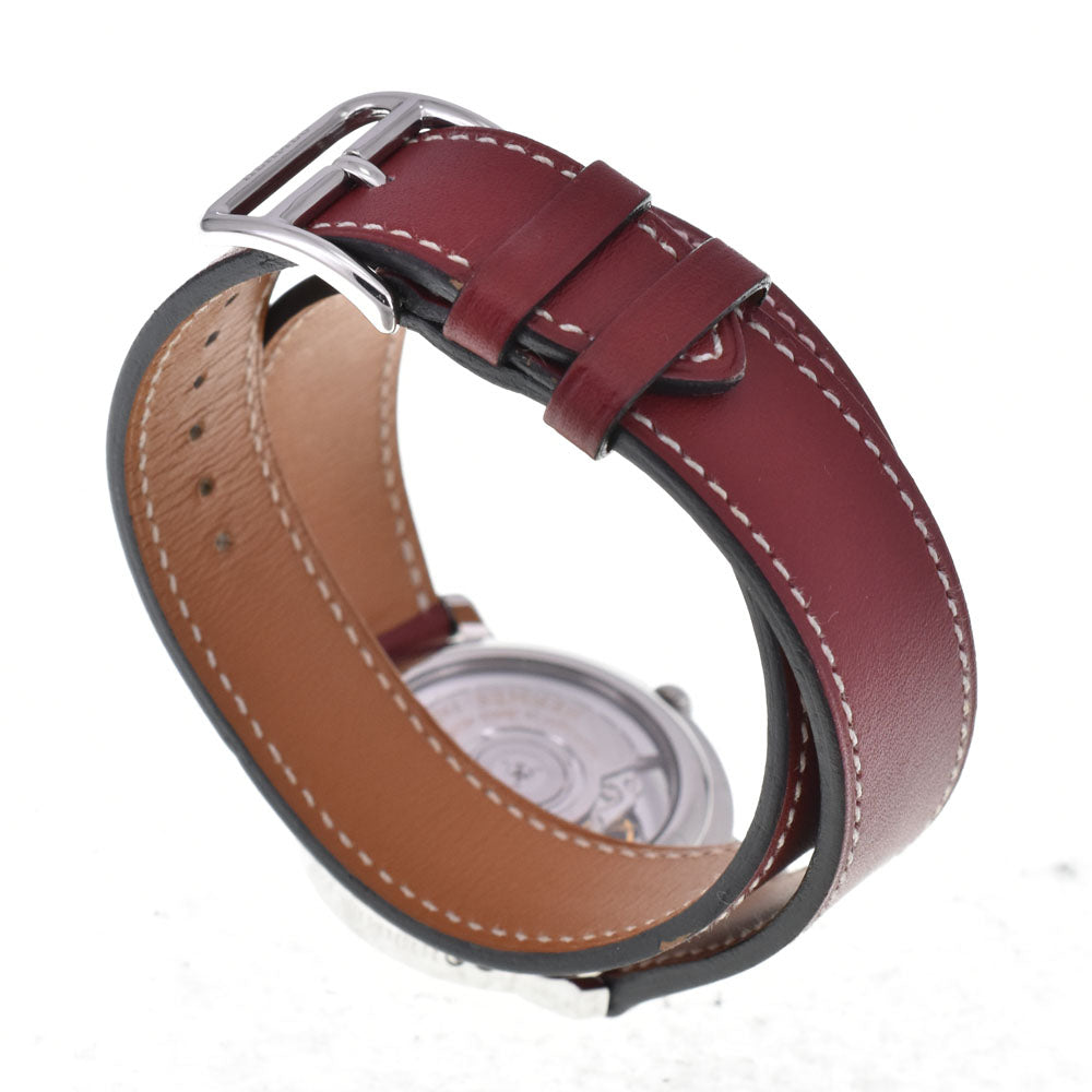 HERMES Clipper CL5.710 GMT G stamp Double Tour white Dial Automatic Men's
 Watch H#144923