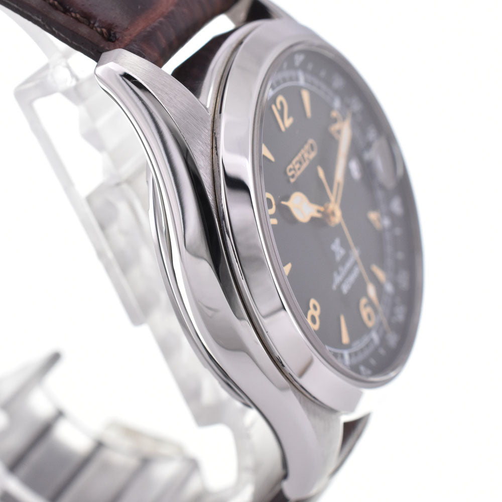 with paper SEIKO Prospex Alpinist SBDC091/6R35-00E0 see-through back date green Dial Automatic Men's
 Watch H#144927