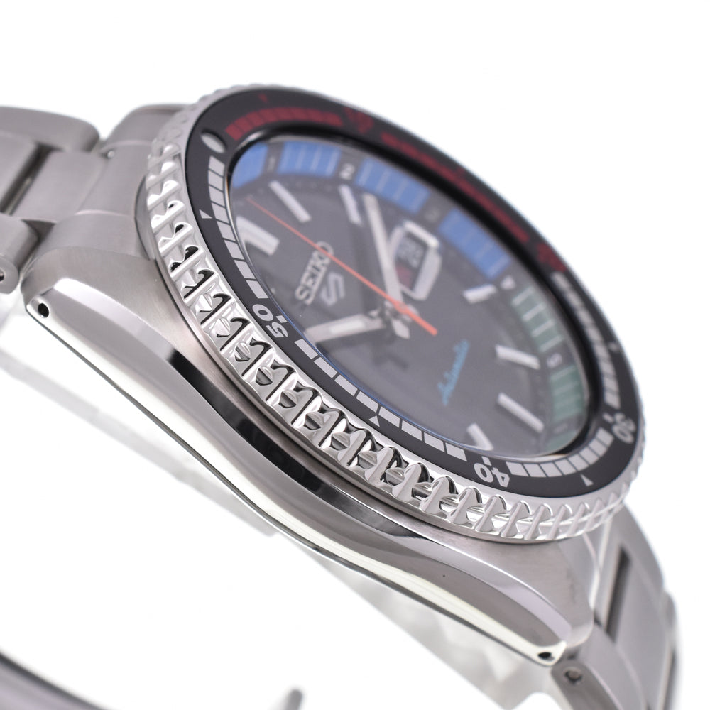 with paper SEIKO 5 Sports SKX Sports Style SBSA221/4R36-15D0 black Dial Automatic Men's
 Watch H#144929