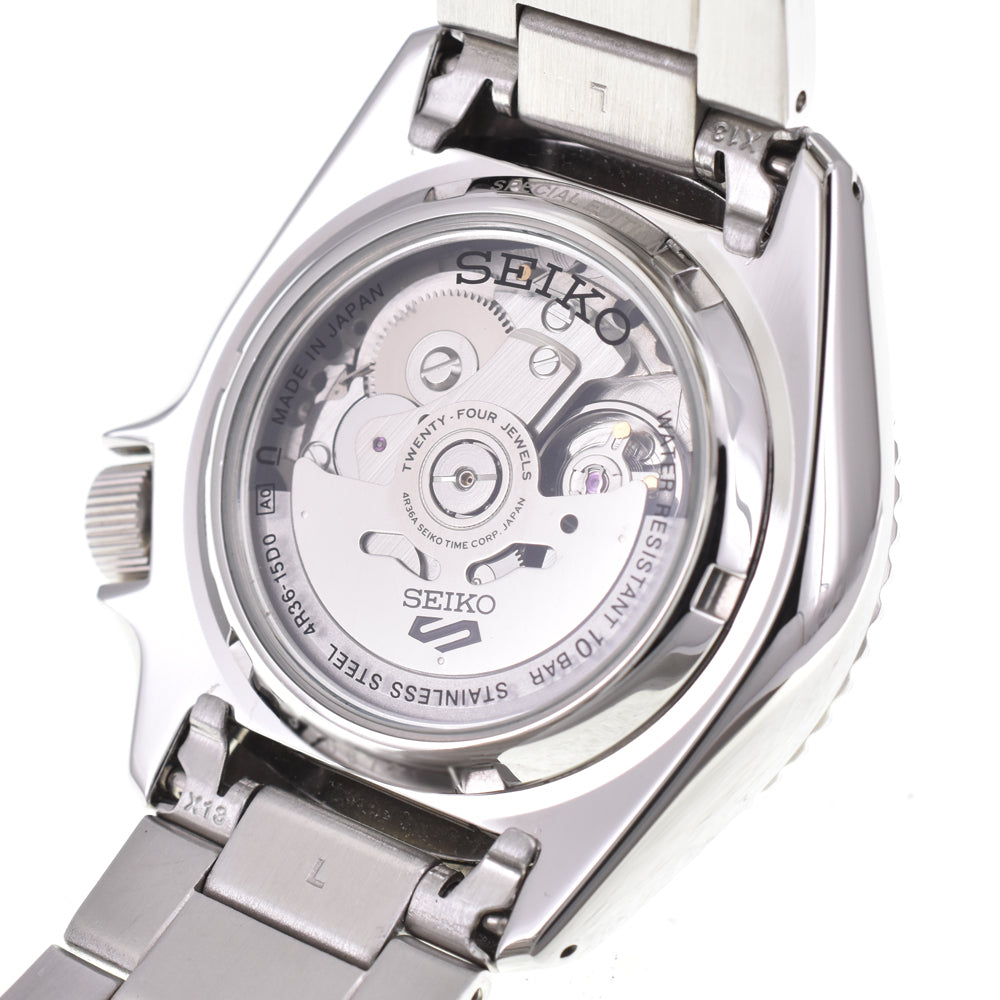 with paper SEIKO 5 Sports SKX Sports Style SBSA221/4R36-15D0 black Dial Automatic Men's
 Watch H#144929