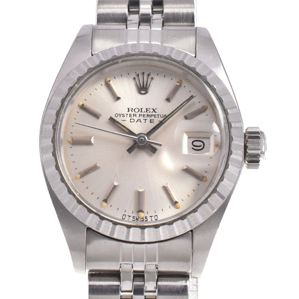 ROLEX Oyster perpetual date 6924 vintage Cal.2030 Silver Dial Automatic Ladies
 Watch M#144933