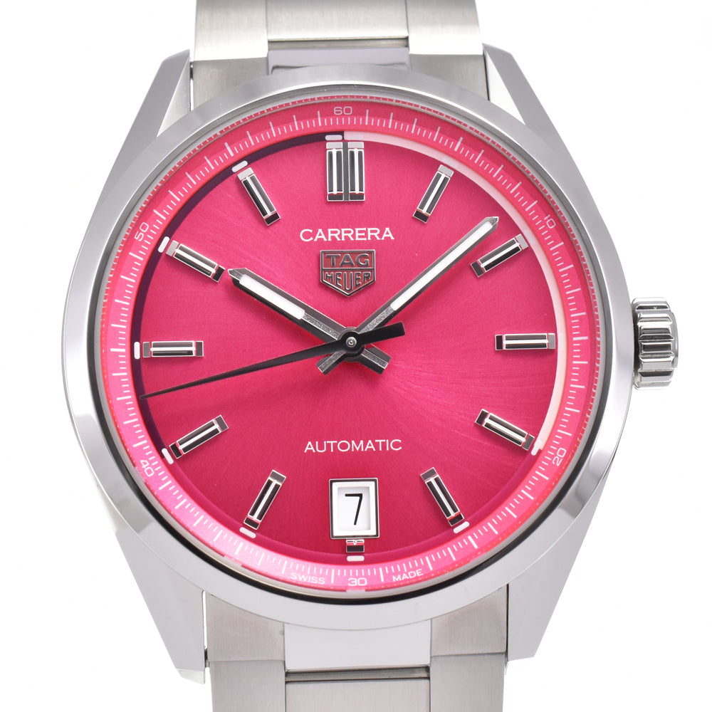with paper TAG HEUER Carrera WBN2313.BA0001 pink Dial Automatic Unisex
 Watch G#144934