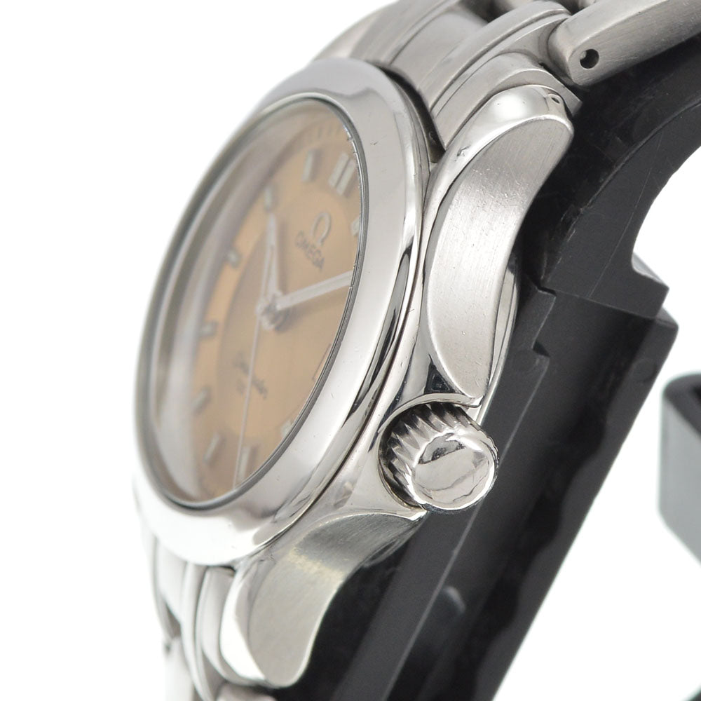 OMEGA Seamaster 120M 2581.62 Date Orange Dial Quartz Ladies
 Watch J#144936