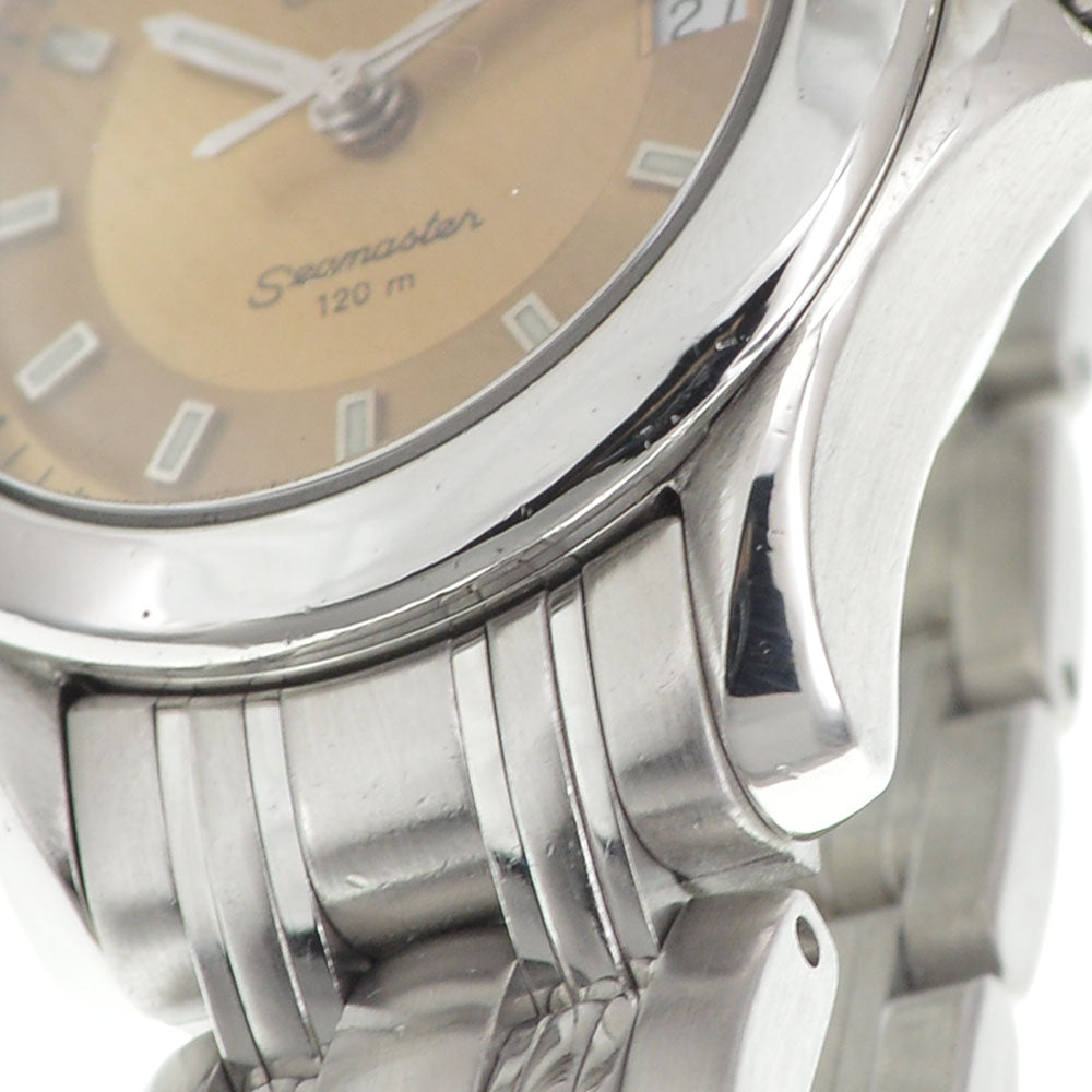 OMEGA Seamaster 120M 2581.62 Date Orange Dial Quartz Ladies
 Watch J#144936