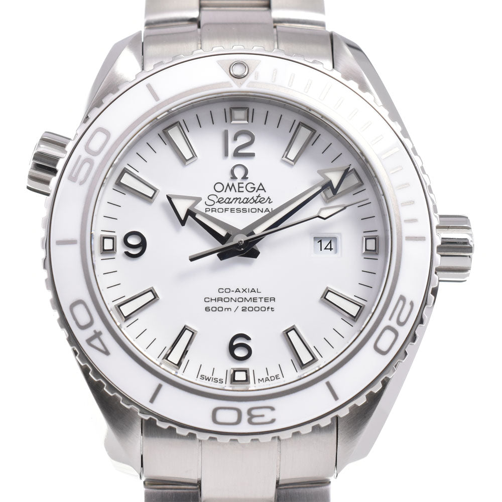 with paper OMEGA Seamaster Planet Ocean 232.30.38.20.04.001 white Dial Automatic Boy's
 Watch M#144940