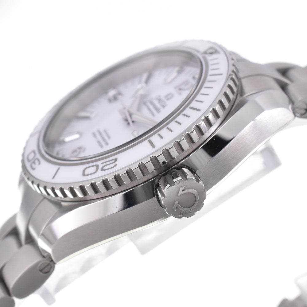 with paper OMEGA Seamaster Planet Ocean 232.30.38.20.04.001 white Dial Automatic Boy's
 Watch M#144940