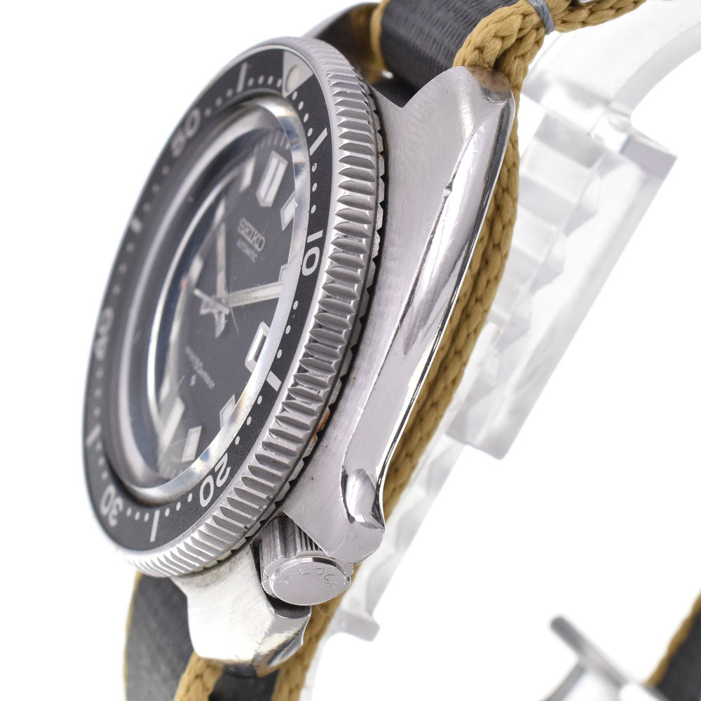 SEIKO Second diver Naomi Uemura model 6105-8110 Cal.6105B black Dial Automatic Men's
 Watch I#144943