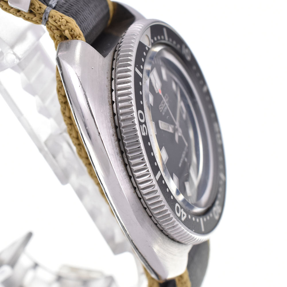 SEIKO Second diver Naomi Uemura model 6105-8110 Cal.6105B black Dial Automatic Men's
 Watch I#144943