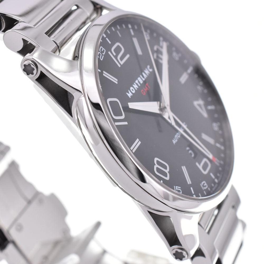 with paper MONTBLANC Timewalker GMT 7081 see-through back black Dial Automatic Men's
 Watch H#144946
