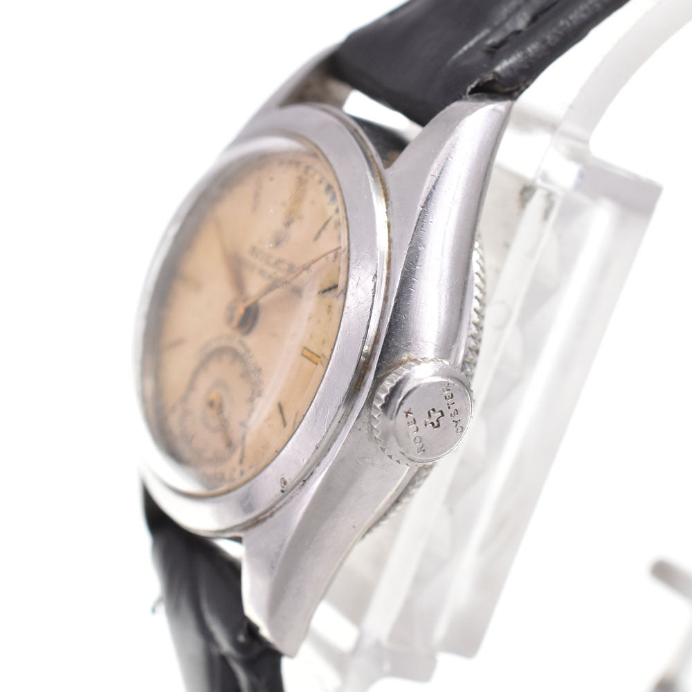 ROLEX Bubble Back Oyster Perpetual 4486 vintage Silver Dial Automatic Ladies
 Watch M#144948