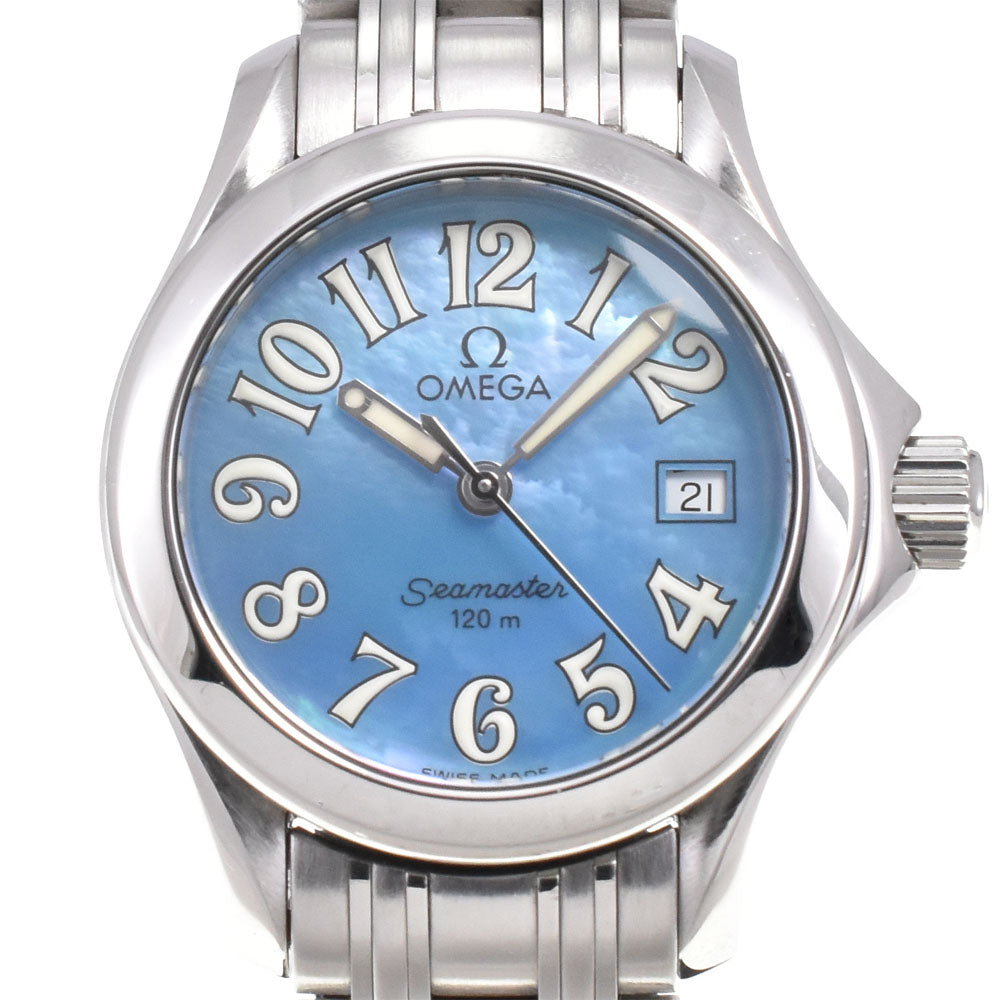 OMEGA Seamaster 120M 2581.88 Date Blue shell Dial Quartz Ladies
 Watch I#144949