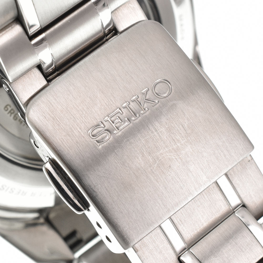 with paper SEIKO Presage 140th anniversary model SARF007/6R64-00D0 GMT power reserve date Silver Dial Automatic Men's
 Watch H#144950