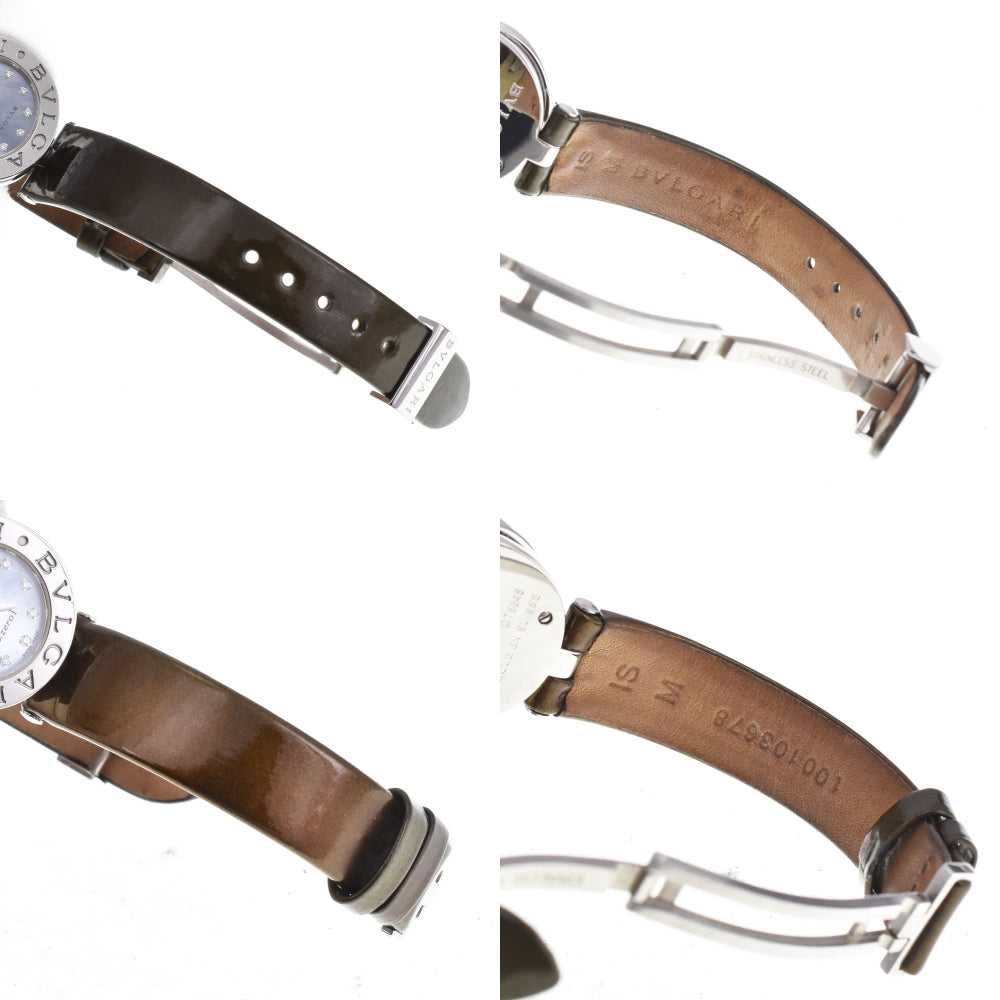 BVLGARI B.zero1 BZ22S 12P diamond Blue shell Dial Quartz Ladies
 Watch I#144954