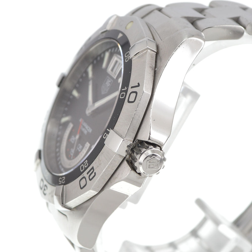TAG HEUER Aqua racer WAF1010 Grand Date black Dial Quartz Men's
 Watch J#144955